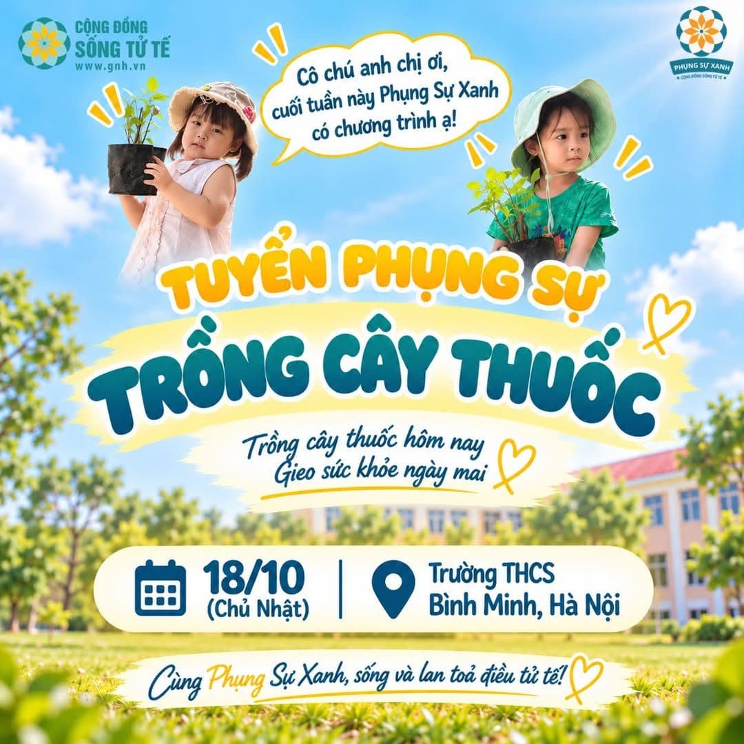 🌿 [RECAP] 50 PHỤNG SỰ CÙNG 500 CÂY THUỐC TẠI THCS BÌNH MINH 🌿